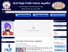 Tablet Screenshot of dspsjagadhari.com